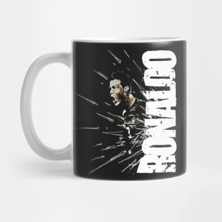 cristiano ronaldo hand drawing graphic design by ironpalette Mug